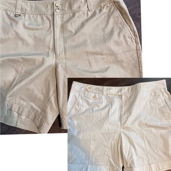 Lauren Ralph Lauren Pants - Lauren Ralph Lauren shorts Bundle Womens 20W white khaki pockets